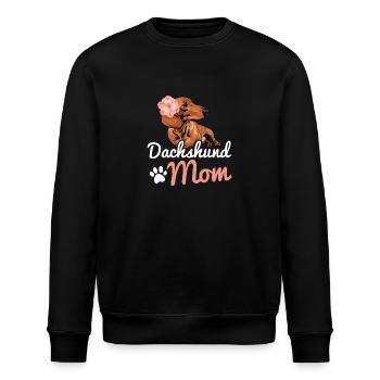 Dachshund Mom Hund Geschenkidee Dackel - Stanley/Stella Unisex Bio-Sweatshirt ROLLER - Schwarz - Vorne - Nik (191cm)