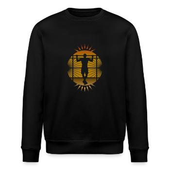 Callisthénie Pull-up - Sweat bio ROLLER Stanley/Stella Unisexe - noir - Devant - Nik (191cm)