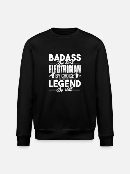 Electrician Electrician By Choice - Stanley/Stella ROLLER Unisex Organic Sweatshirt - black