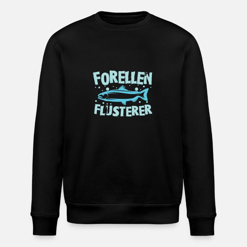 Pêche à la truite - Sweat bio ROLLER Stanley/Stella Unisexe - noir