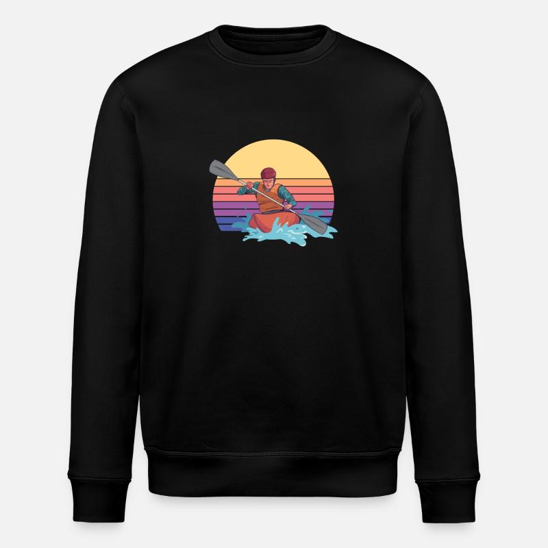 Kayaking Canoeing - Stanley/Stella ROLLER Unisex Organic Sweatshirt - black