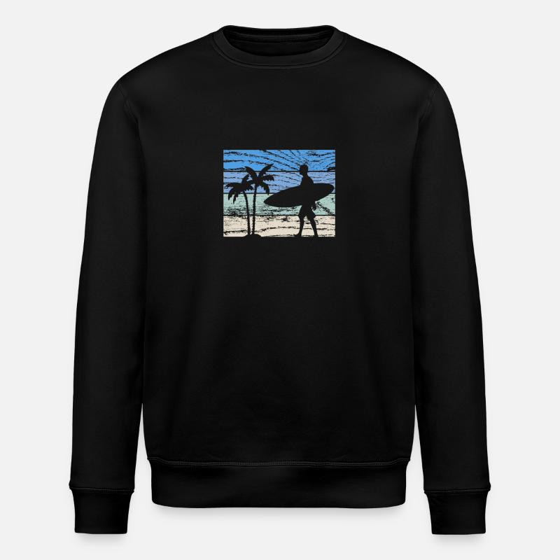 Surfeur surfeur - Sweat bio ROLLER Stanley/Stella Unisexe - noir