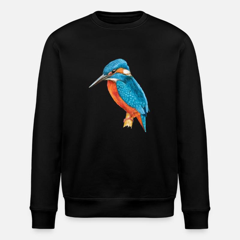 Eisvogel - Stanley/Stella Unisex Bio-Sweatshirt ROLLER - Schwarz