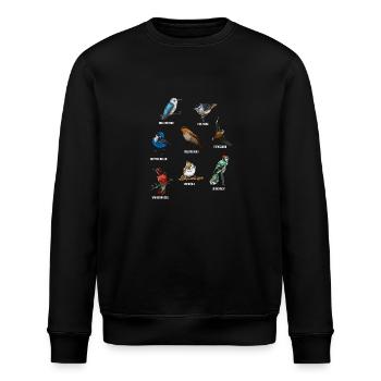 Vögel Gartenvögel Vogelwelt - Stanley/Stella Unisex Bio-Sweatshirt ROLLER - Schwarz - Vorne - Nik (191cm)