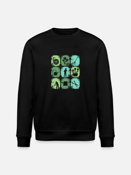 Garden Tools Gardener - Stanley/Stella ROLLER Unisex Organic Sweatshirt - black