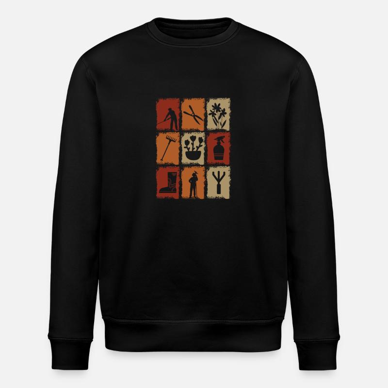 Gartenwerkzeug Gärtner - Stanley/Stella Unisex Bio-Sweatshirt ROLLER - Schwarz