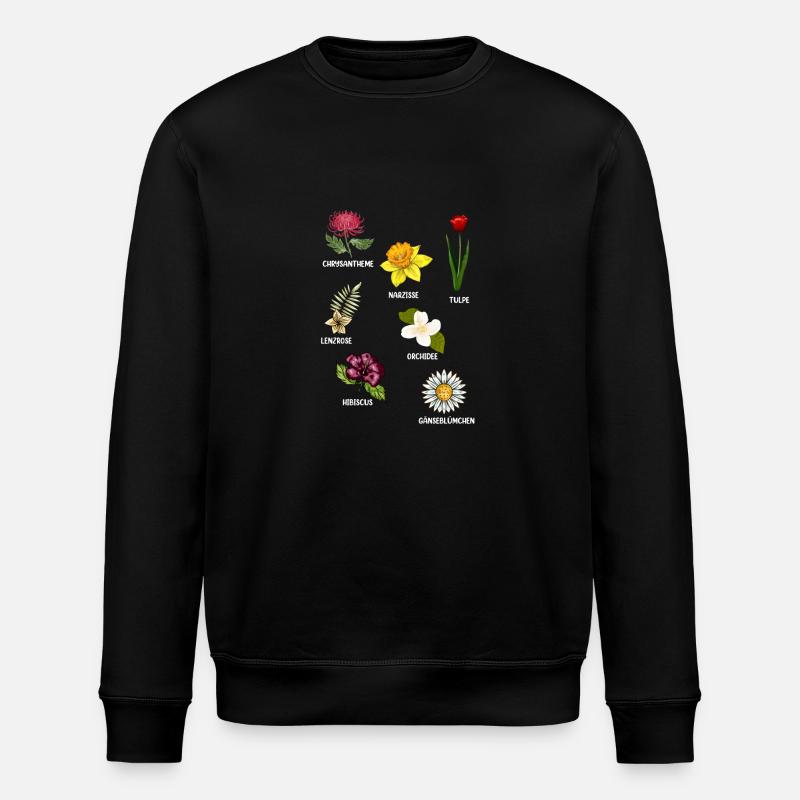Espèces de fleurs Fleurs - Sweat bio ROLLER Stanley/Stella Unisexe - noir