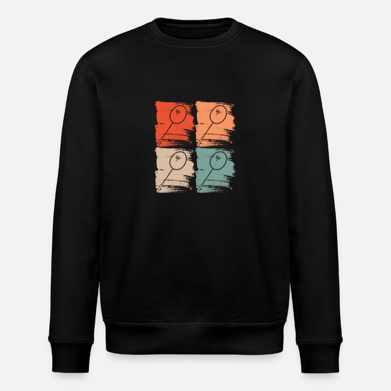 Raquette de badminton Badminton Rétro - Sweat bio ROLLER Stanley/Stella Unisexe - noir