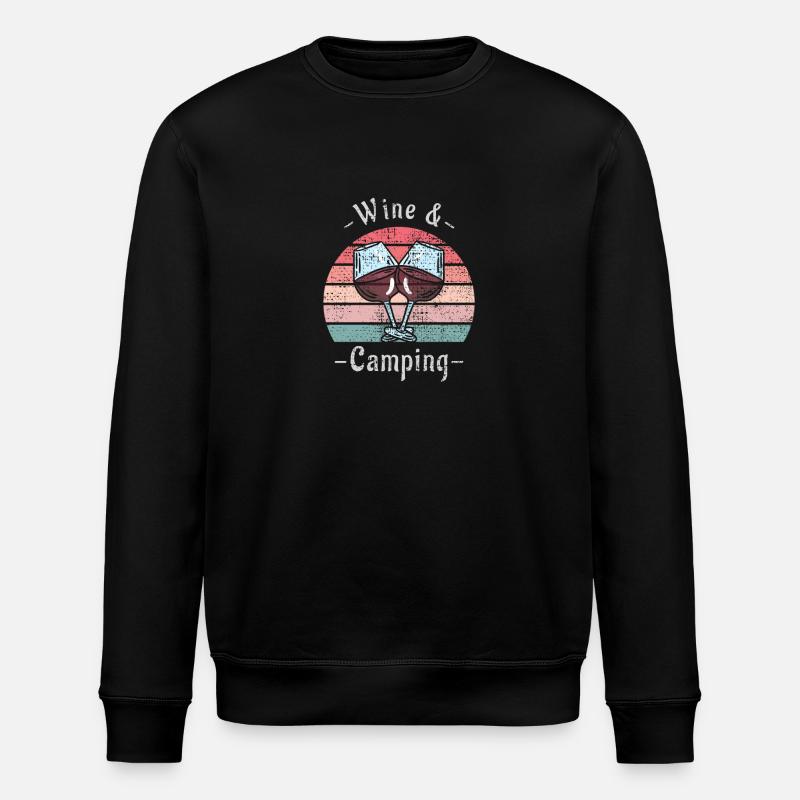 Camping et vin - Sweat bio ROLLER Stanley/Stella Unisexe - noir