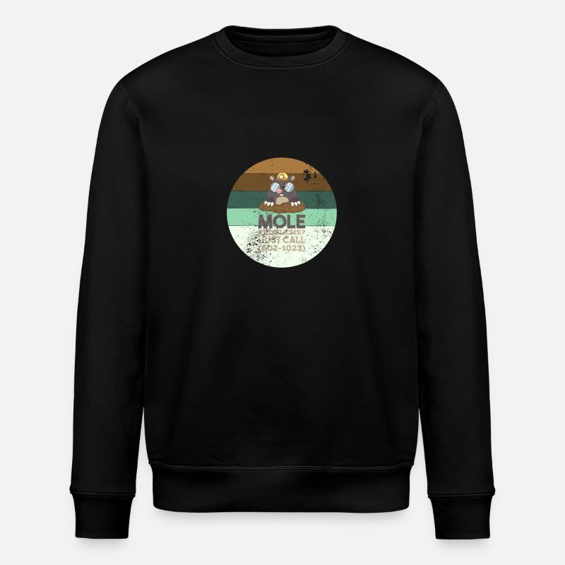 Chemistry Mole Problems - Stanley/Stella ROLLER Unisex Organic Sweatshirt - black