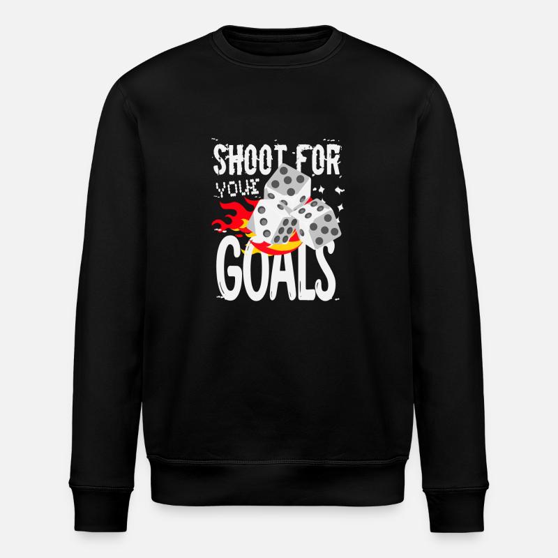 Achieving goals - Stanley/Stella ROLLER Unisex Organic Sweatshirt - black