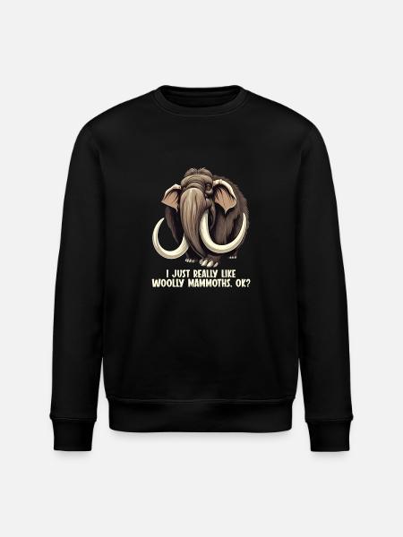 Ik hou gewoon van mammoet's mammoet - Stanley/Stella Uniseks bio-sweatshirt ROLLER - zwart