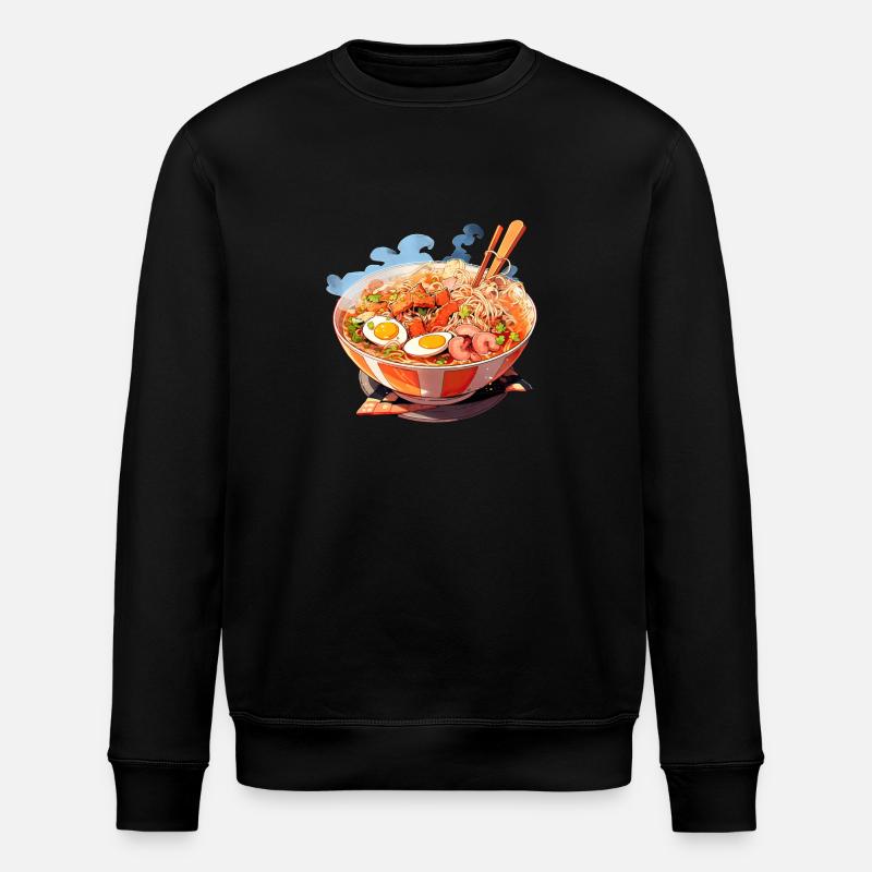 Anime Ramen Nudeln - Stanley/Stella Unisex Bio-Sweatshirt ROLLER - Schwarz