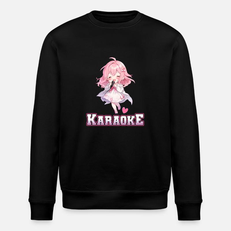 Mädchen Manga Anime Karaoke - Stanley/Stella Unisex Bio-Sweatshirt ROLLER - Schwarz