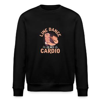 La danse en ligne est mon western de musique country cardio - Sweat bio ROLLER Stanley/Stella Unisexe - noir - Devant - Nik (191cm)