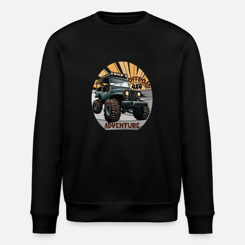 Offroad-Abenteuer 4x4 - Stanley/Stella Unisex Bio-Sweatshirt ROLLER - Schwarz