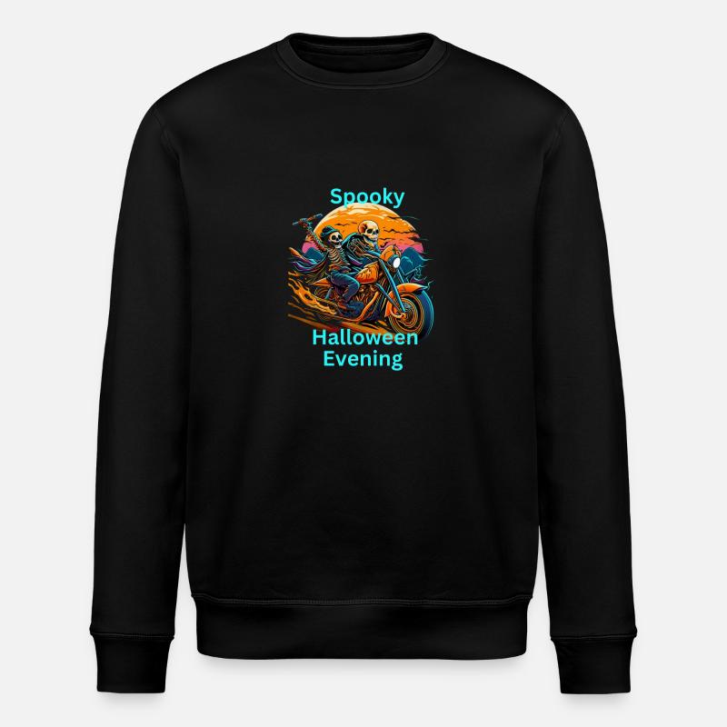 Gespenstischer Halloween Abend - Stanley/Stella Unisex Bio-Sweatshirt ROLLER - Schwarz