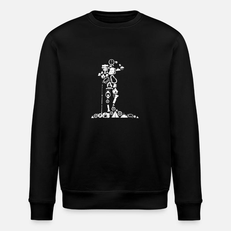 Trekking Randonneurs Randonnées Backpackers - Sweat bio ROLLER Stanley/Stella Unisexe - noir