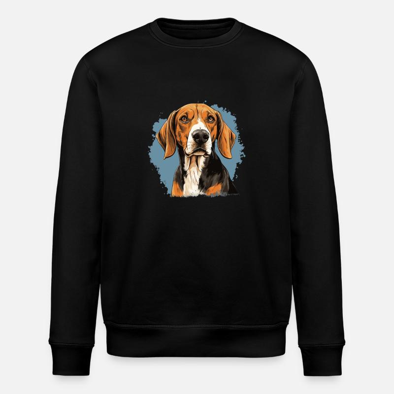 Chien American Foxhound - Sweat bio ROLLER Stanley/Stella Unisexe - noir