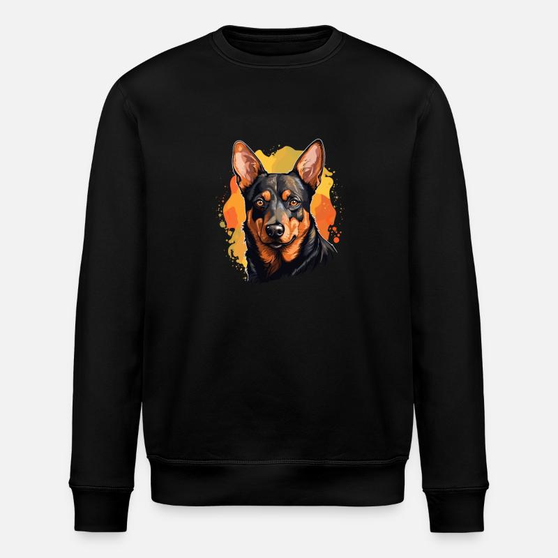 Chien Kelpie australien - Sweat bio ROLLER Stanley/Stella Unisexe - noir
