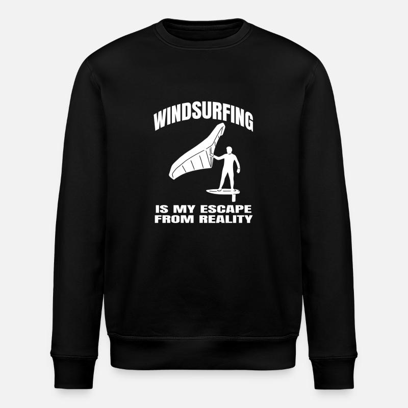 Windsurfing Kitesurfer Windsurfer Kitesurfing - Stanley/Stella Unisex Bio-Sweatshirt ROLLER - Schwarz