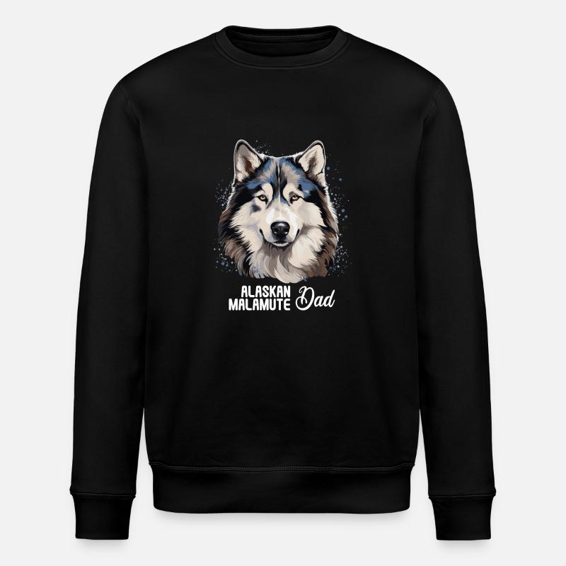 Chien Malamute d’Alaska - Sweat bio ROLLER Stanley/Stella Unisexe - noir