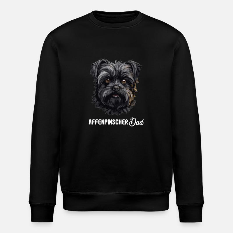 Chien Affenpinscher - Sweat bio ROLLER Stanley/Stella Unisexe - noir