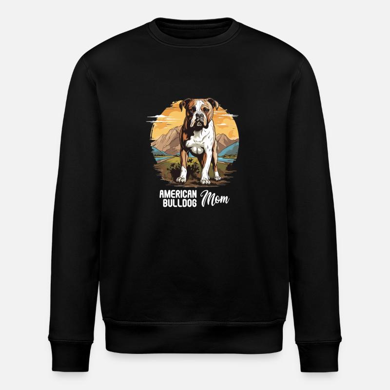 Chien bouledogue américain - Sweat bio ROLLER Stanley/Stella Unisexe - noir