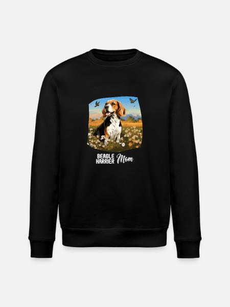 Dog Beagle Harrier - Stanley/Stella ROLLER Unisex Organic Sweatshirt - black