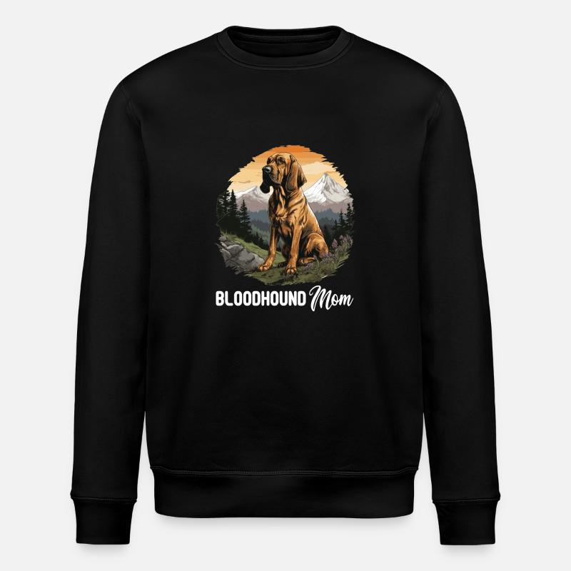 Hund Bloodhound - Stanley/Stella Unisex Bio-Sweatshirt ROLLER - Schwarz