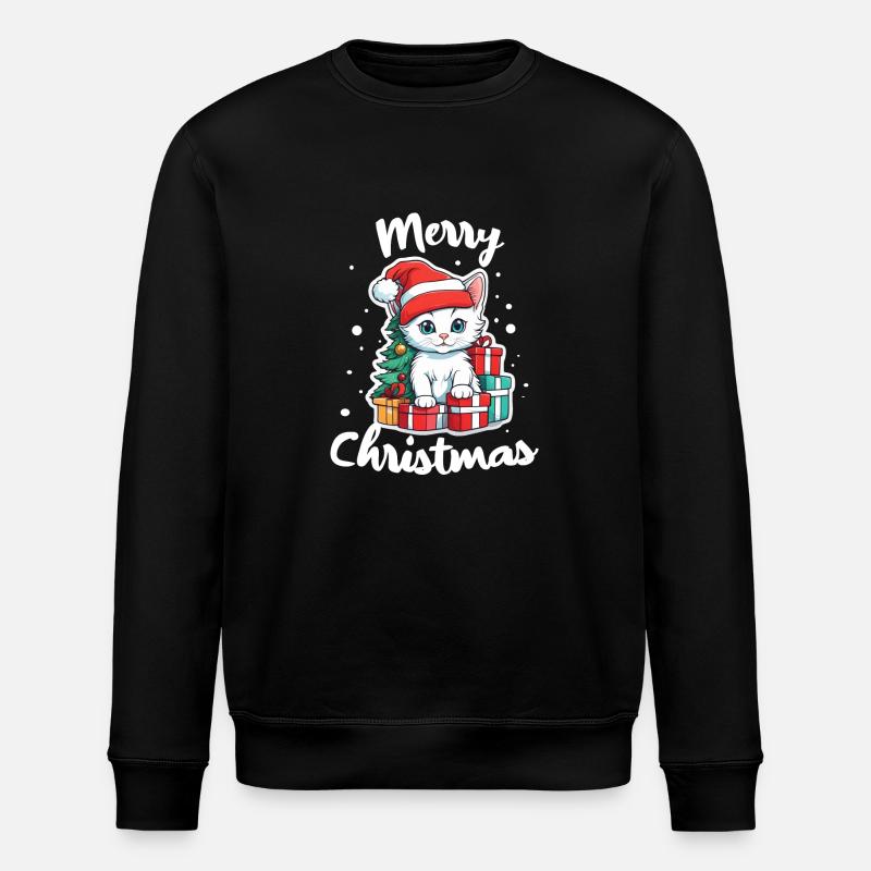 chaton et joyeux noel - Sweat bio ROLLER Stanley/Stella Unisexe - noir