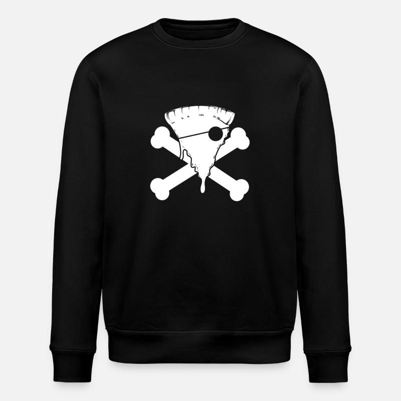 Pizza Pirate - Sweat bio ROLLER Stanley/Stella Unisexe - noir