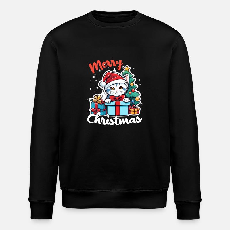 chaton et joyeux noel - Sweat bio ROLLER Stanley/Stella Unisexe - noir