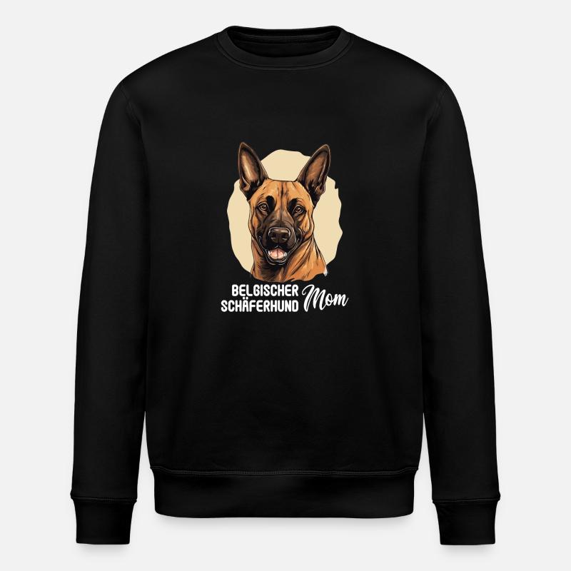 Hund Belgischer Schäferhund - Stanley/Stella Unisex Bio-Sweatshirt ROLLER - Schwarz