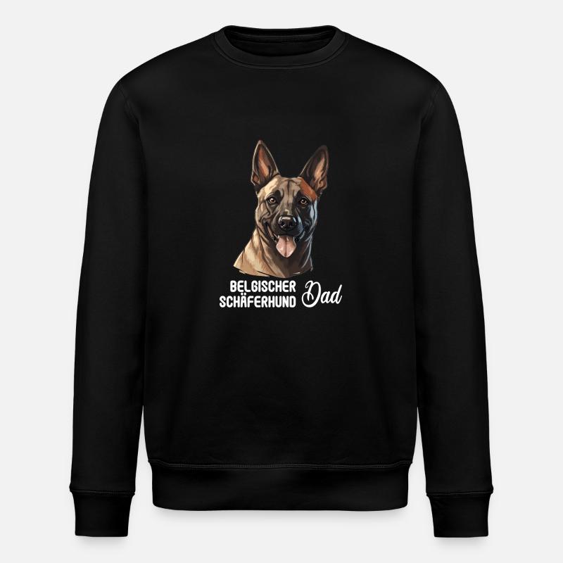 Hund Belgischer Schäferhund - Stanley/Stella Unisex Bio-Sweatshirt ROLLER - Schwarz