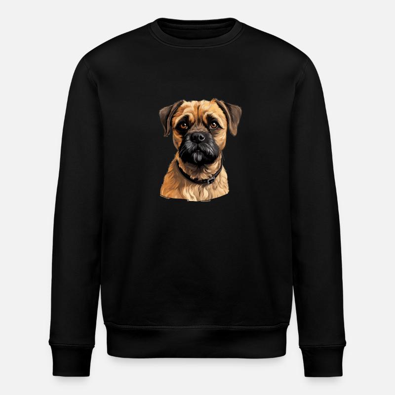 Chien Border Terrier - Sweat bio ROLLER Stanley/Stella Unisexe - noir