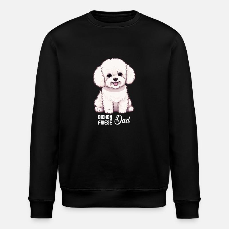 Dog Bichon Friesé - Stanley/Stella ROLLER Unisex Organic Sweatshirt - black