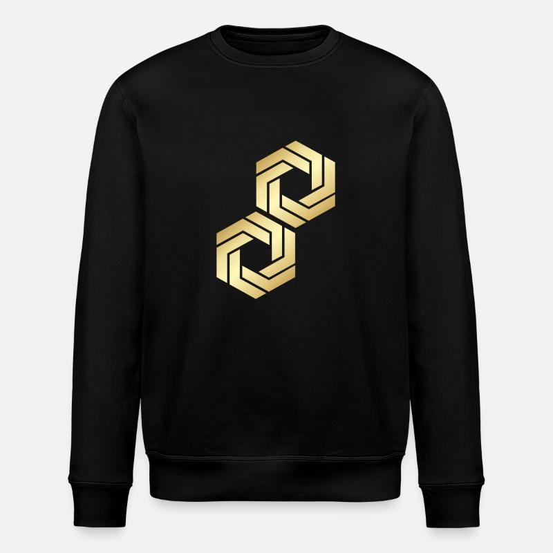 SECHSECK - Stanley/Stella Unisex Bio-Sweatshirt ROLLER - Schwarz