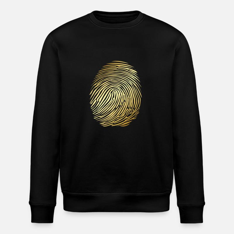 FINGERPRINTS - Stanley/Stella ROLLER Unisex Organic Sweatshirt - black