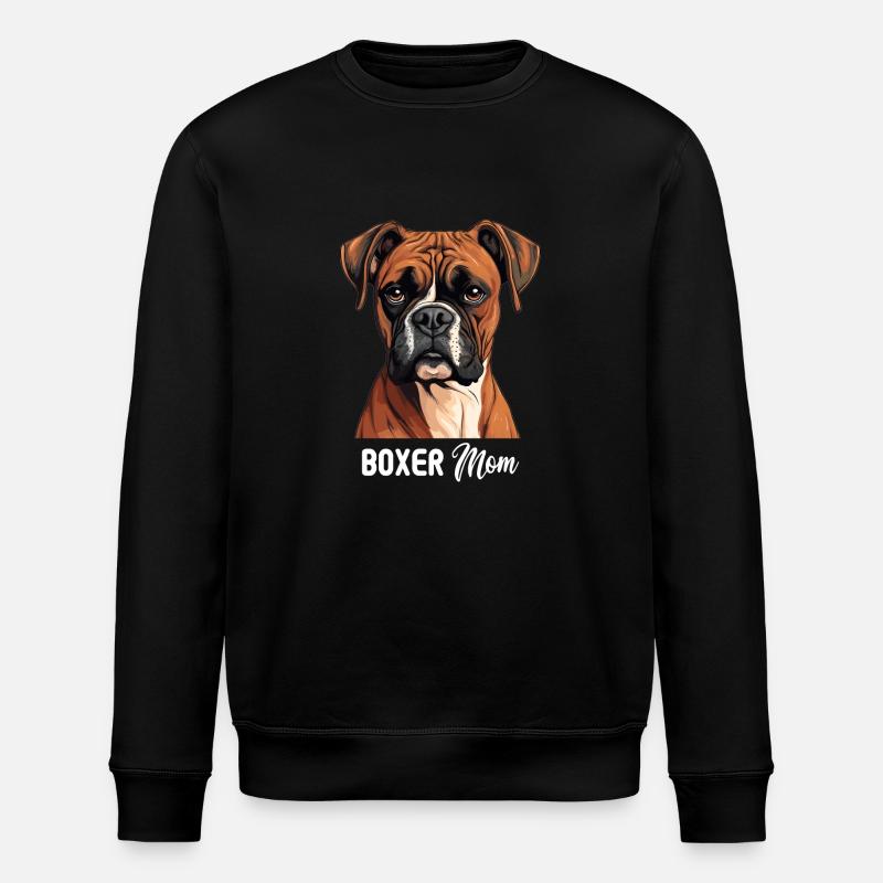 Hund Boxer - Stanley/Stella Unisex Bio-Sweatshirt ROLLER - Schwarz
