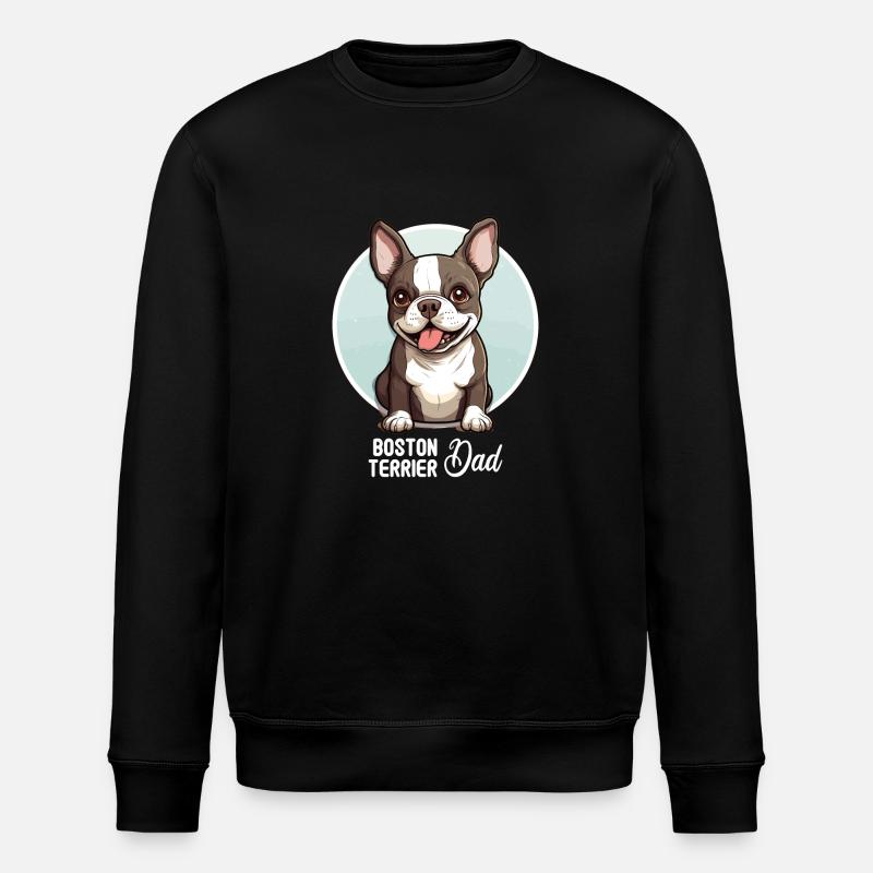 Chien Boston Terrier - Sweat bio ROLLER Stanley/Stella Unisexe - noir