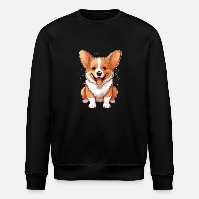 Chien Corgi - Sweat bio ROLLER Stanley/Stella Unisexe - noir
