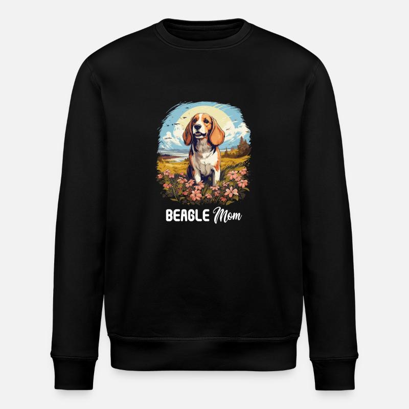 Dog Beagle - Stanley/Stella ROLLER Unisex Organic Sweatshirt - black