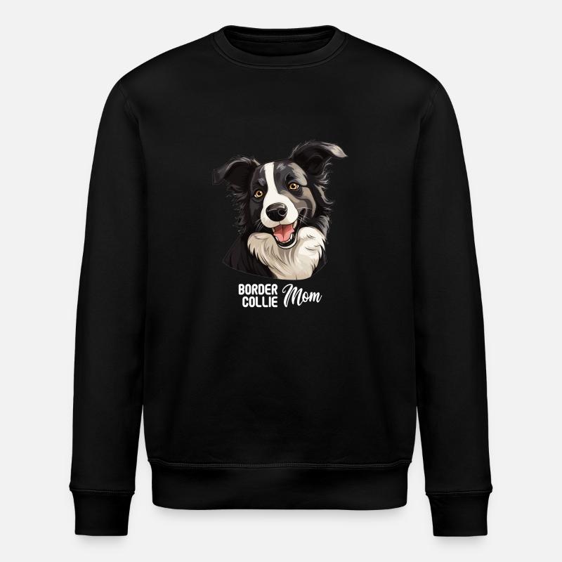 Chien Border Collie - Sweat bio ROLLER Stanley/Stella Unisexe - noir