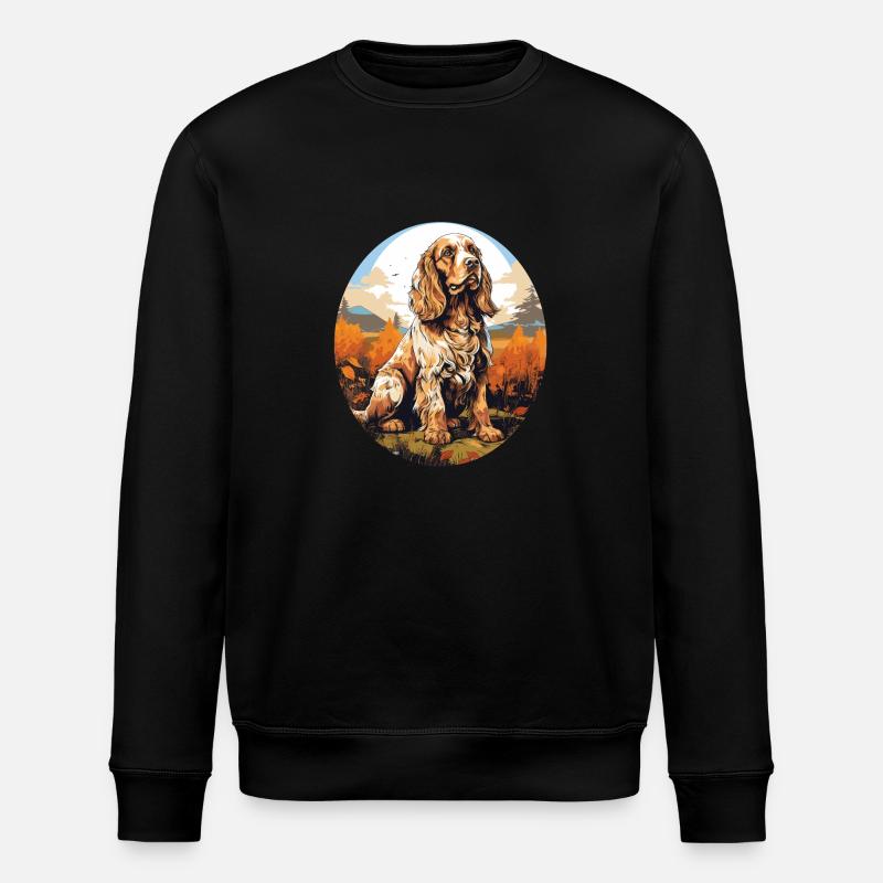 Hund Cocker Spaniel - Stanley/Stella Unisex Bio-Sweatshirt ROLLER - Schwarz