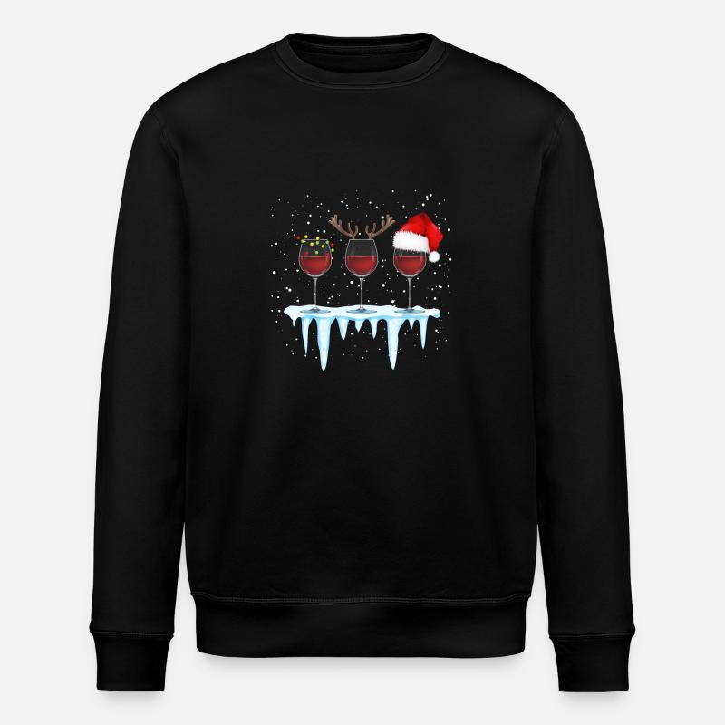 Vin chaud de Noël - Sweat bio ROLLER Stanley/Stella Unisexe - noir