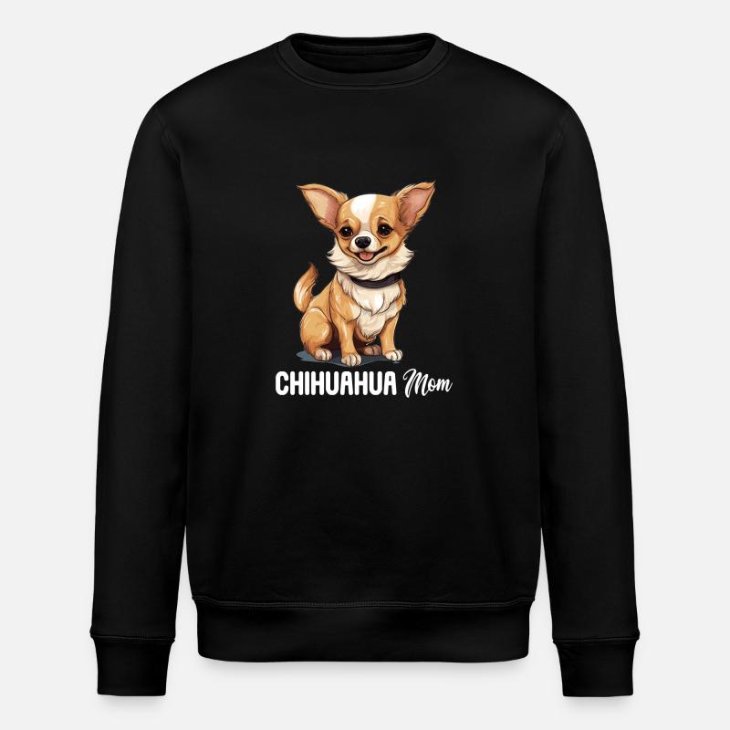 Hund Chihuahua - Stanley/Stella Unisex Bio-Sweatshirt ROLLER - Schwarz