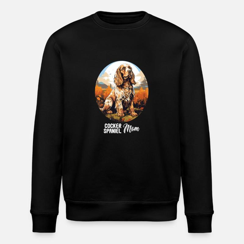 Épagneul Dog Cocker - Sweat bio ROLLER Stanley/Stella Unisexe - noir