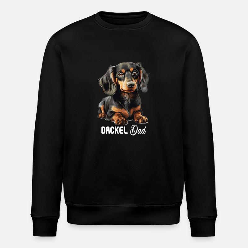 Chien teckel - Sweat bio ROLLER Stanley/Stella Unisexe - noir