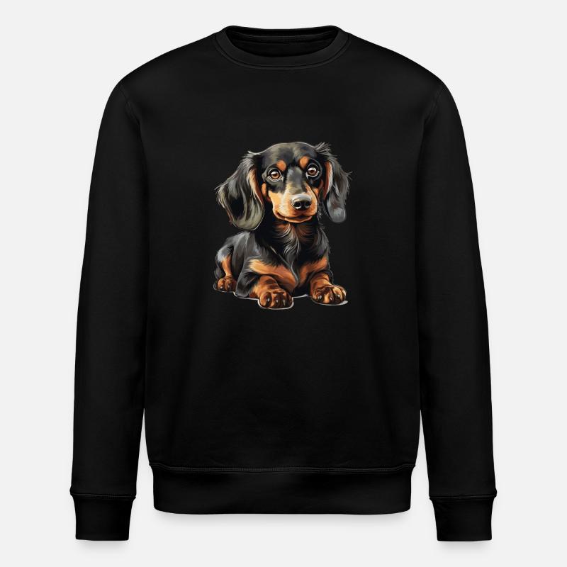 Chien teckel - Sweat bio ROLLER Stanley/Stella Unisexe - noir